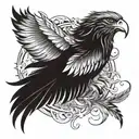 icarus falling feathers tattoo design idea