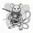 Redwall mouse warrior tattoo design idea