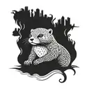 Redwall novels otter  tattoo design idea