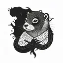 Redwall novels otter  tattoo design idea