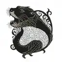 Redwall novels otter  tattoo design idea