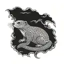 Redwall novels otter  tattoo design idea
