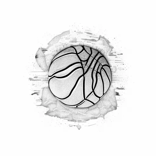 A basketball court transformed into a world map, representing the client's love for both basketball and travel tattoo design idea