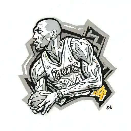 Kobe Bryant's jersey number tattoo design idea