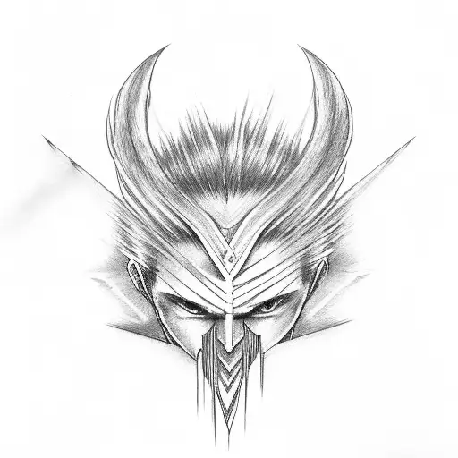 sephiroth tattoo design idea