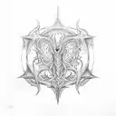 kabbalah tree of life dragon tattoo design idea