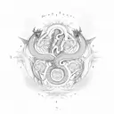 kabbalah tree of life dragon tattoo design idea