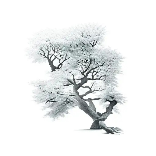 ash tree tattoo design idea