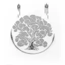 ash tree tattoo design idea