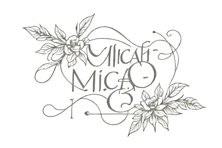 Bible verse Micah 6:8  tattoo design idea