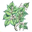 quaking aspen  tree tattoo design idea