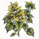 quaking aspen  tree tattoo design idea