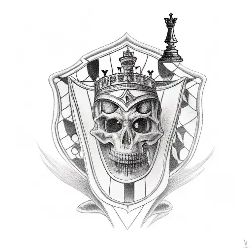 baldwin IV of Jearusalim playing chess tattoo design idea