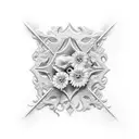 gravestone tattoo design idea