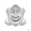 gravestone tattoo design idea