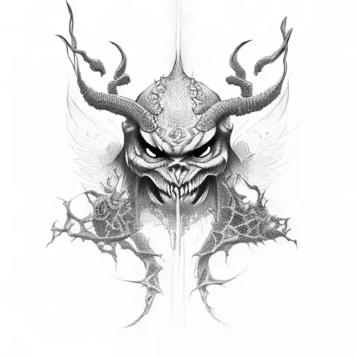 Demon Tattoo Stock Illustrations  12706 Demon Tattoo Stock Illustrations  Vectors  Clipart  Dreamstime