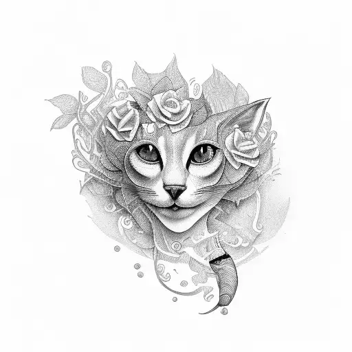 violet with stem that spells "emina" tattoo design idea