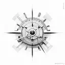 speedometer tattoo design idea