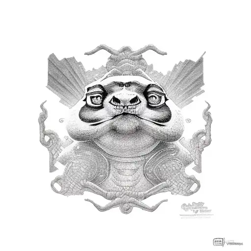 master oogway's staff tattoo design idea