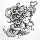 sexy medusa tattoo design idea