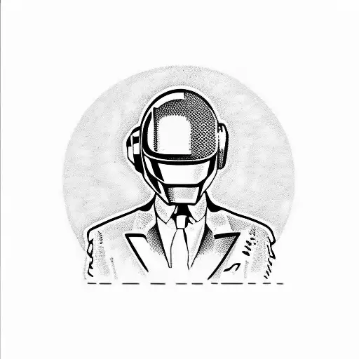 Daft Punk tattoo design idea