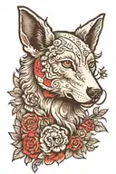 hidden wolf in sheep's clothing tattoo design idea