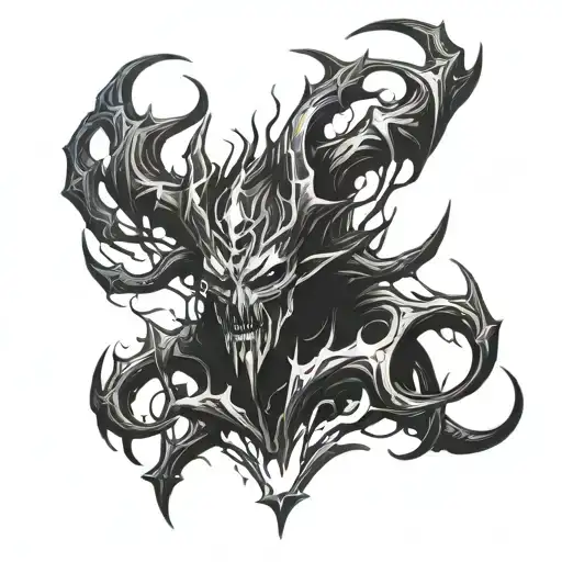 Shadow Fiend Dota 2 tattoo design idea