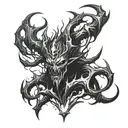 Shadow Fiend Dota 2 tattoo design idea