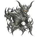 Shadow Fiend Dota 2 tattoo design idea