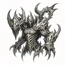 Shadow Fiend Dota 2 tattoo design idea