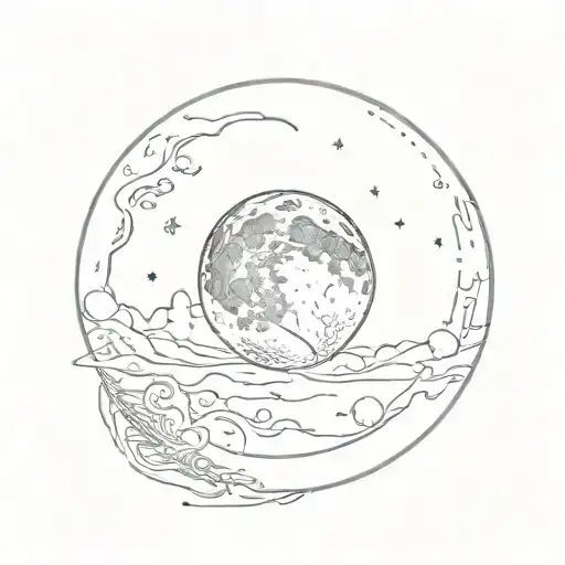 moon phase on 2 September 1999 tattoo design idea