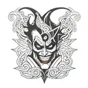 joker tattoo design idea