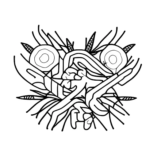 rice plant  tattoo design idea