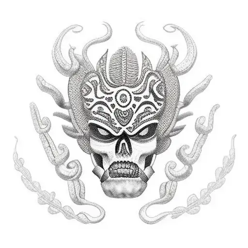 mexico con aztecas tattoo design idea