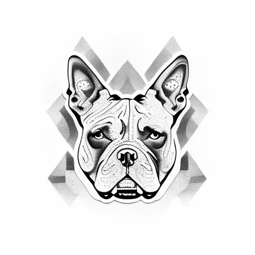 american bully tattoo design idea