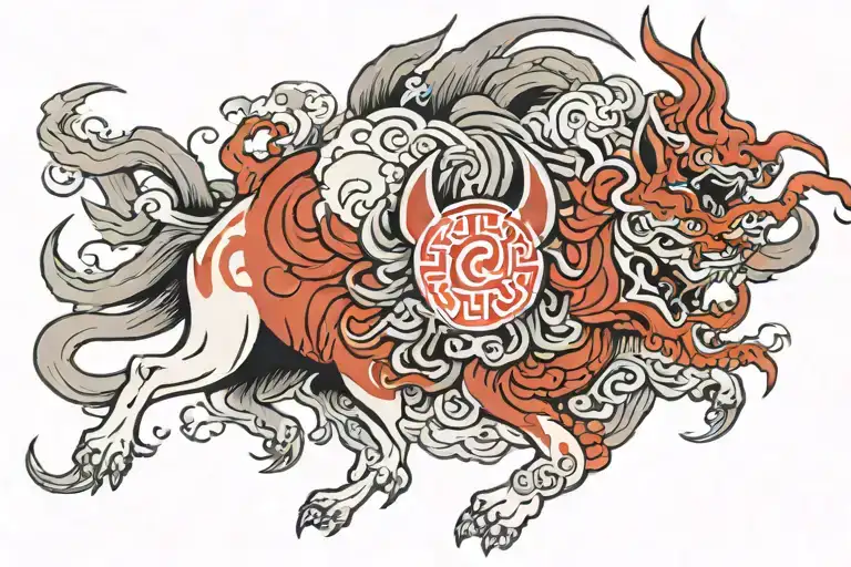 amaterasu tattoo design idea