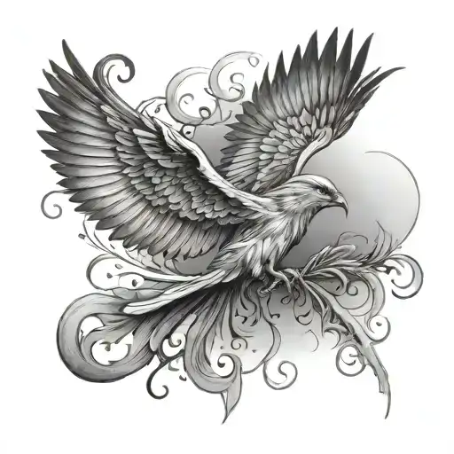 a soul in tension learning to fly tattoo design idea