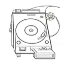 record player tattoo design idea