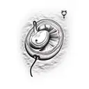 kidney bean tattoo design idea
