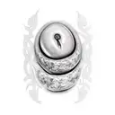 kidney bean tattoo design idea