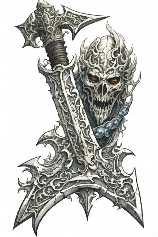 frostmourne  tattoo design idea