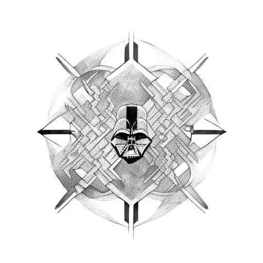 sith geometric shapes  tattoo design idea