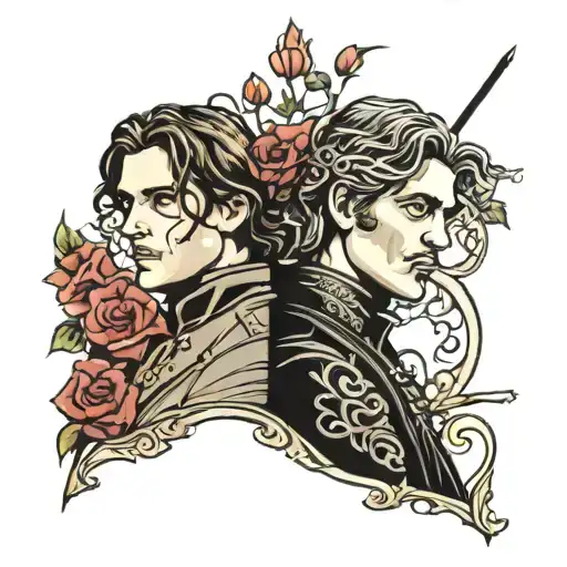 a unique tattoo based on the book, "the princess bride." tattoo design idea