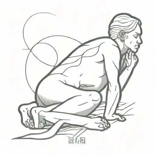 The world where God is money bows down and prostrates itself before money tattoo design idea