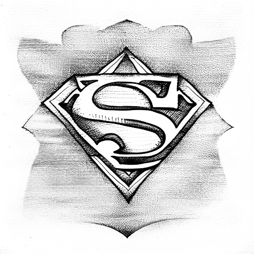 Masonic lodge and Superman tattoo design idea