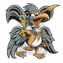 looney tunes road runner tattoo design idea