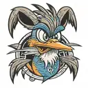 looney tunes road runner tattoo design idea