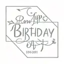birthday date tattoo tattoo design idea