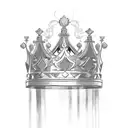 prince crown  tattoo design idea