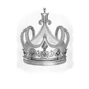 prince crown  tattoo design idea